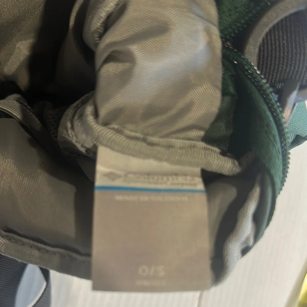 Columbia urban uplift side bag Green Black Adjustable Strap zipper inside pocket